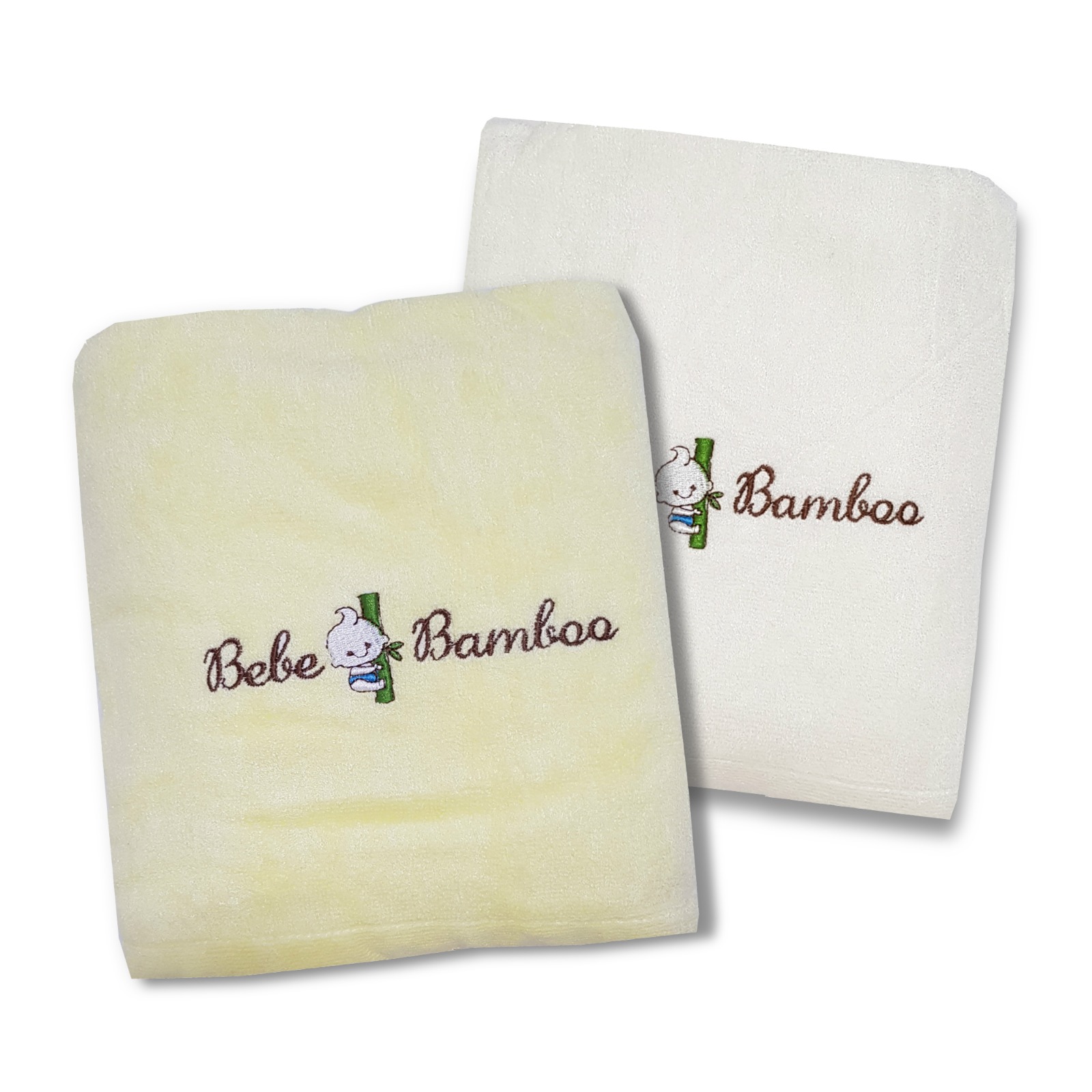 Bebe Bamboo 100% Bamboo Adult/Large Size Bath Towels (Bundle of 2)